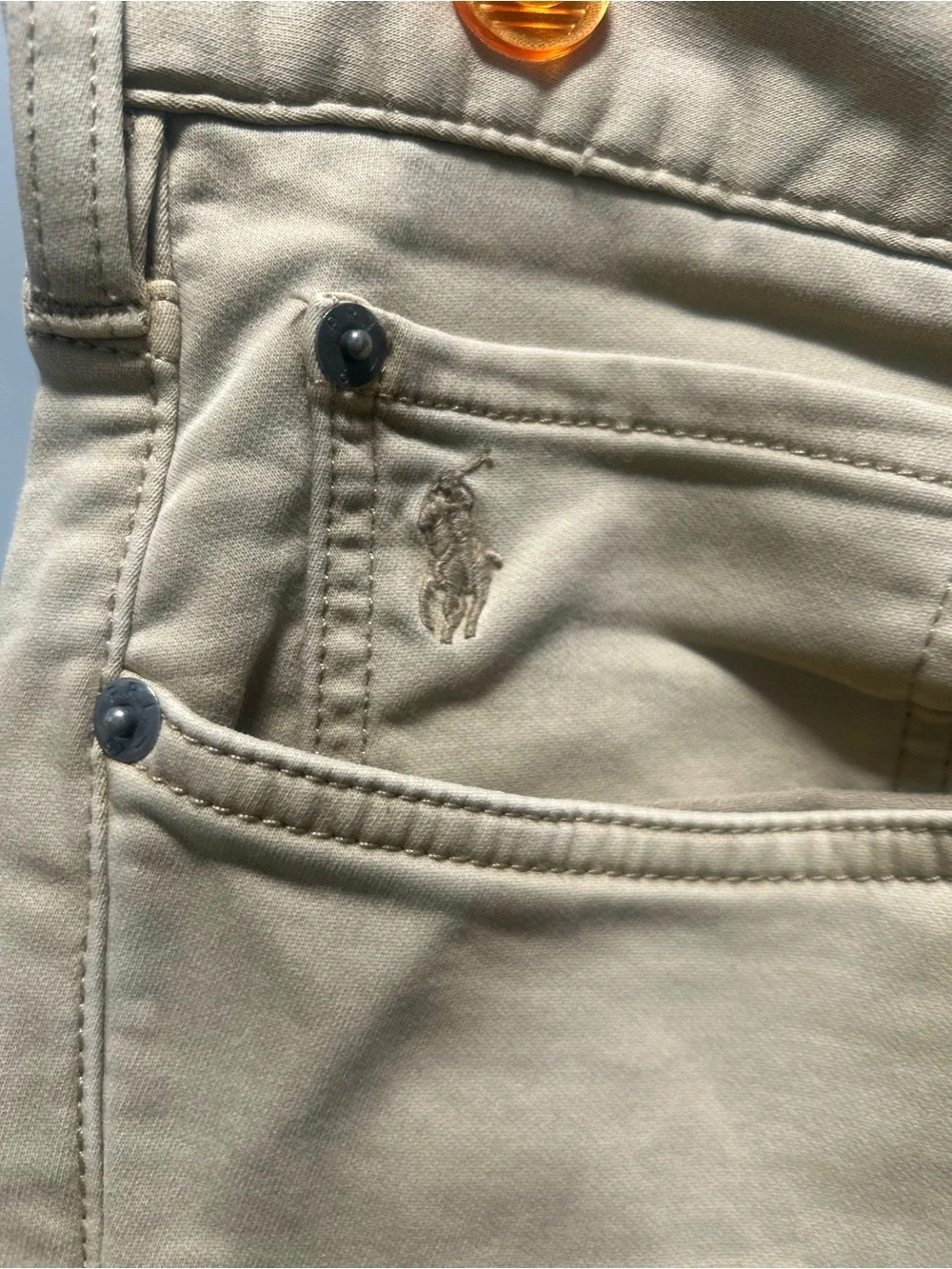 38 × 30 Khaki Pants, Vintage Ralph Lauren Polo, Horse & Rider Logo